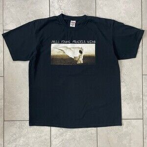 Vintage Y2K Neil Young Prairie Wind Tour Concert Shirt Size XL